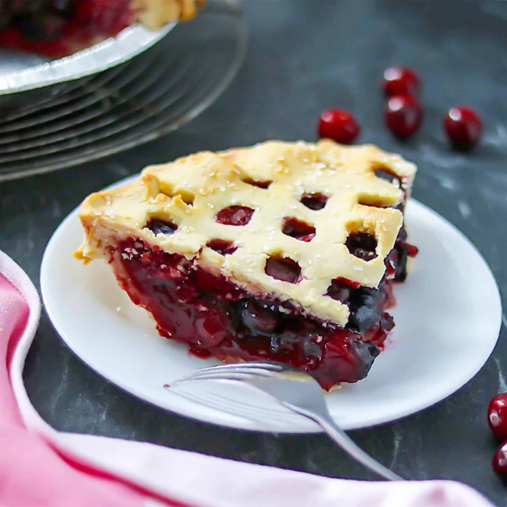 Cranberry-Cherry Pie