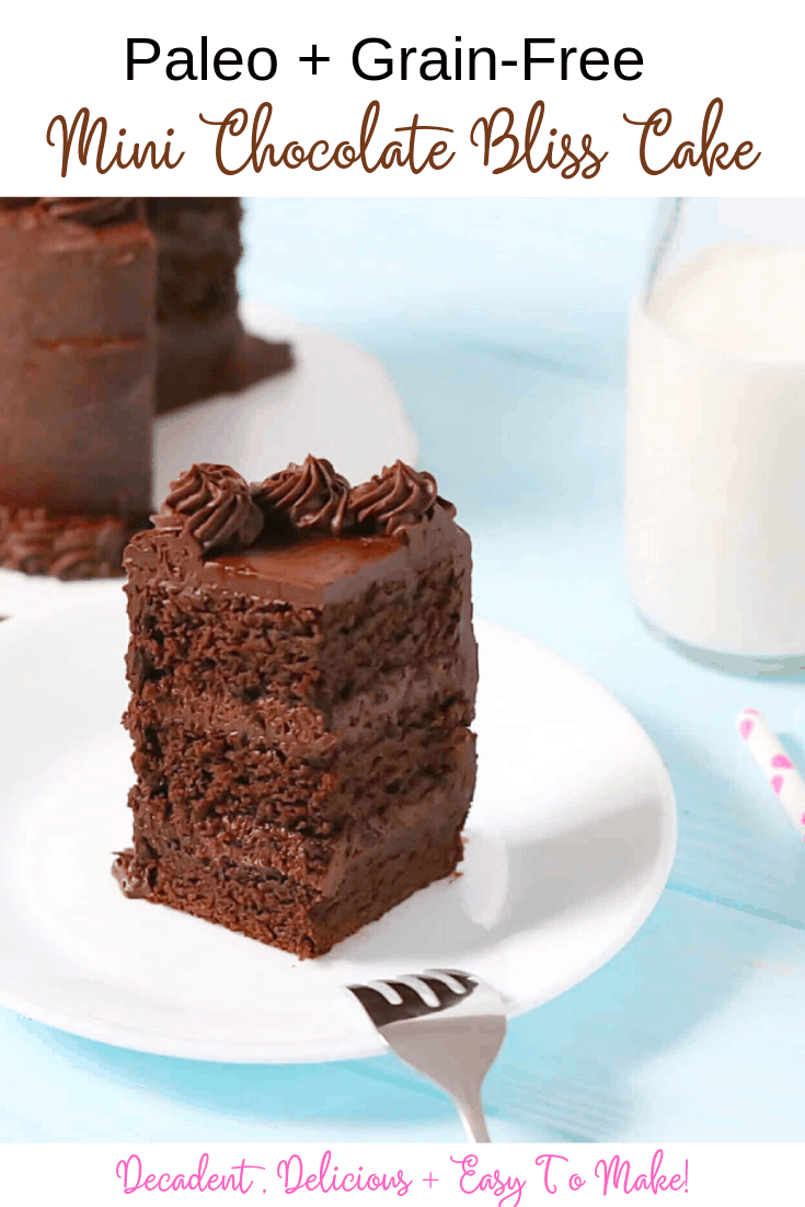 Paleo Mini Chocolate Bliss Cake