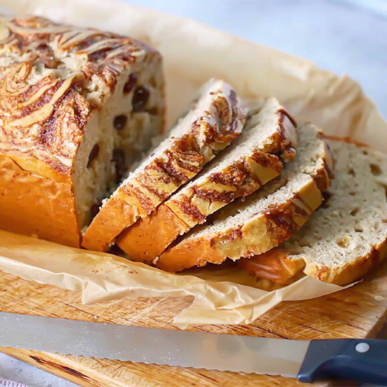 Paleo Cinnamon Raisin Bread