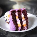 Spooky Grain Free Purple Velvet Cake