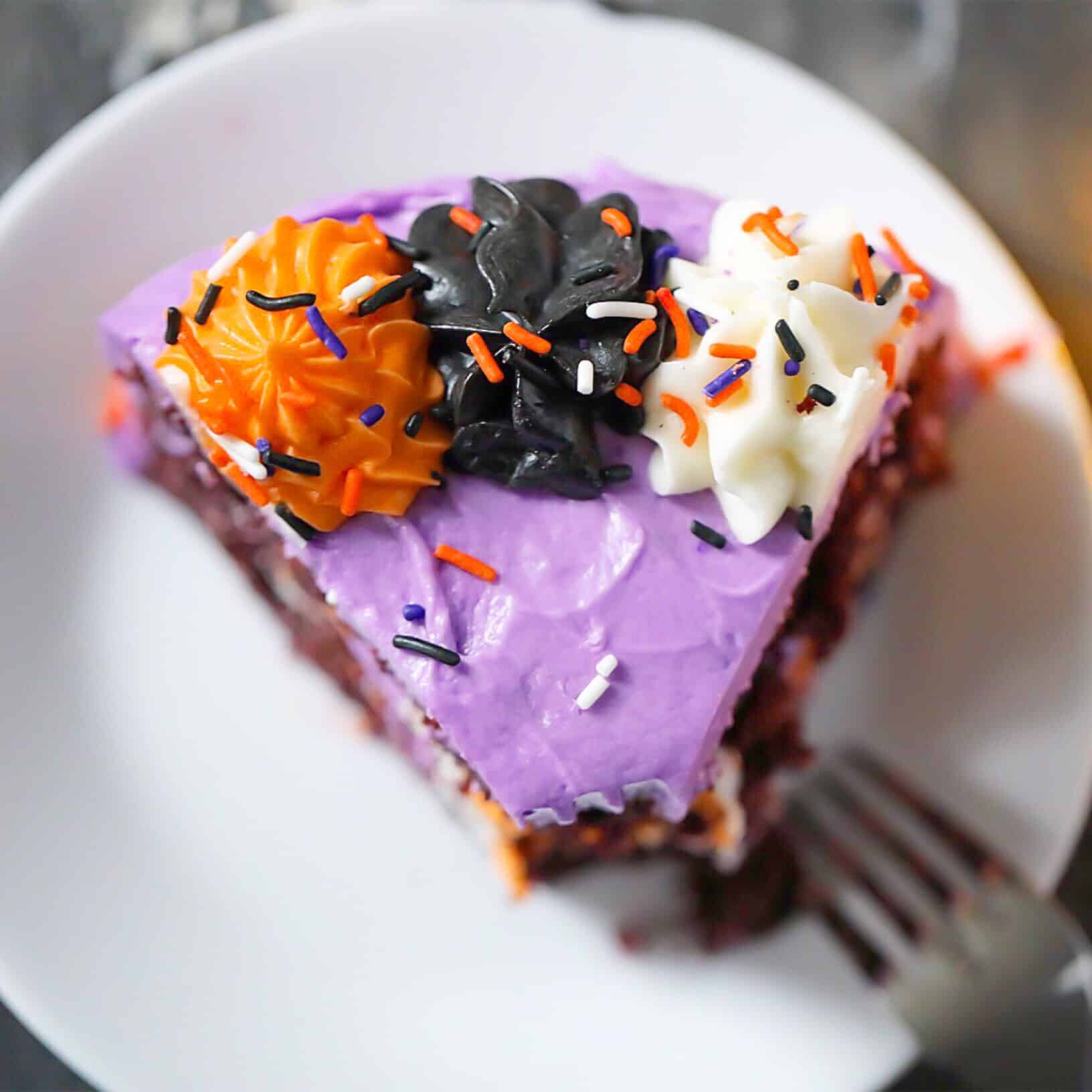 spooky purple velvet cake ...