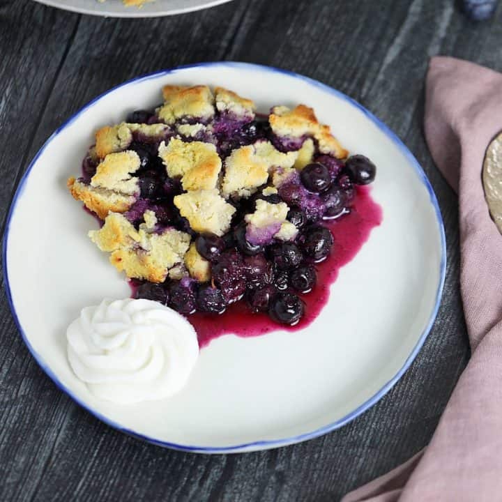 SCD Blueberry Cobbler, Paleo and Grain-Free