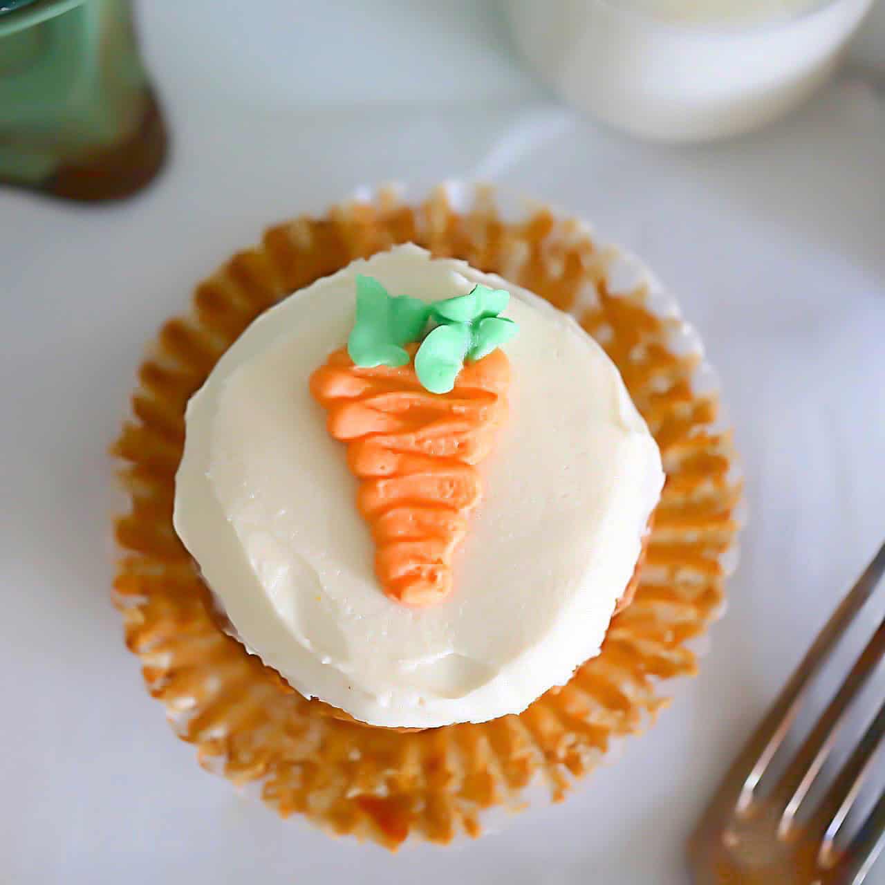 Keto Carrot Muffin Overhead