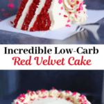 Easy + Delicious Low-Carb Red Velvet Cake/Cupcake Recipe Pin