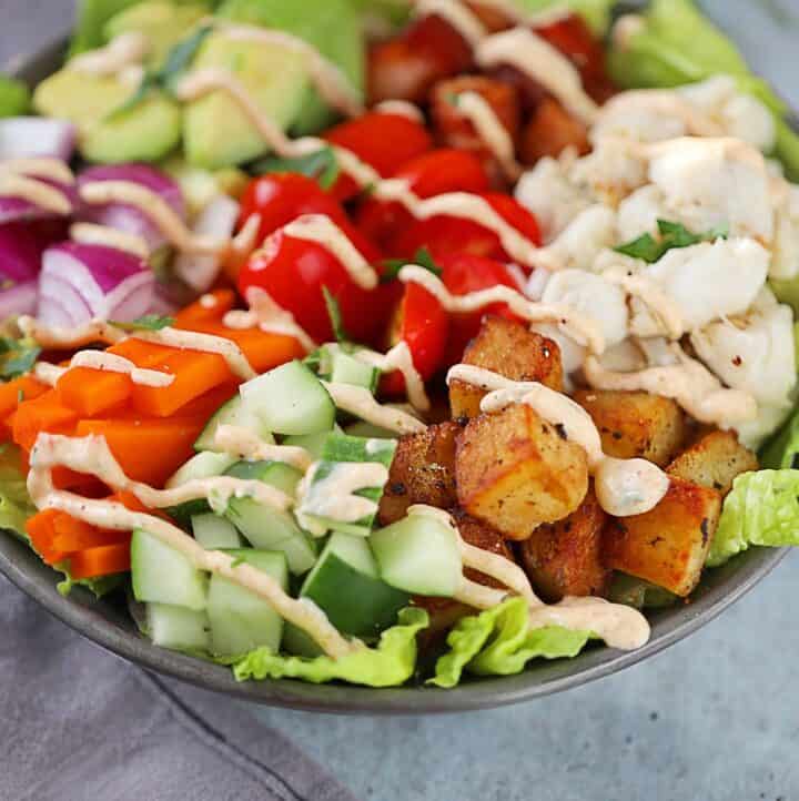 Crab Meat Cobb Salad - Lila Ruth Grain Free