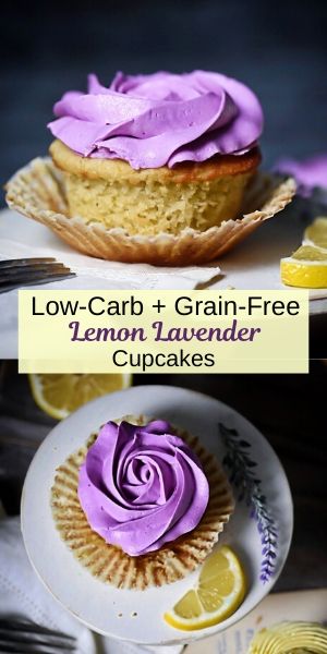 Lemon Lavender Cupcake Pin