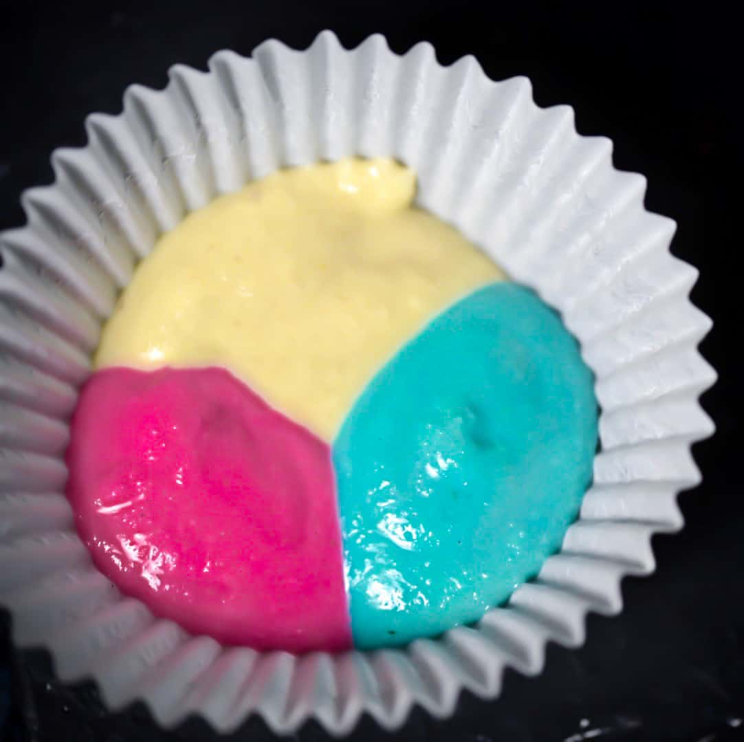 Keto Cupcake Batter Colors