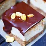 PB Cheesecake Square Pin For Pinterest