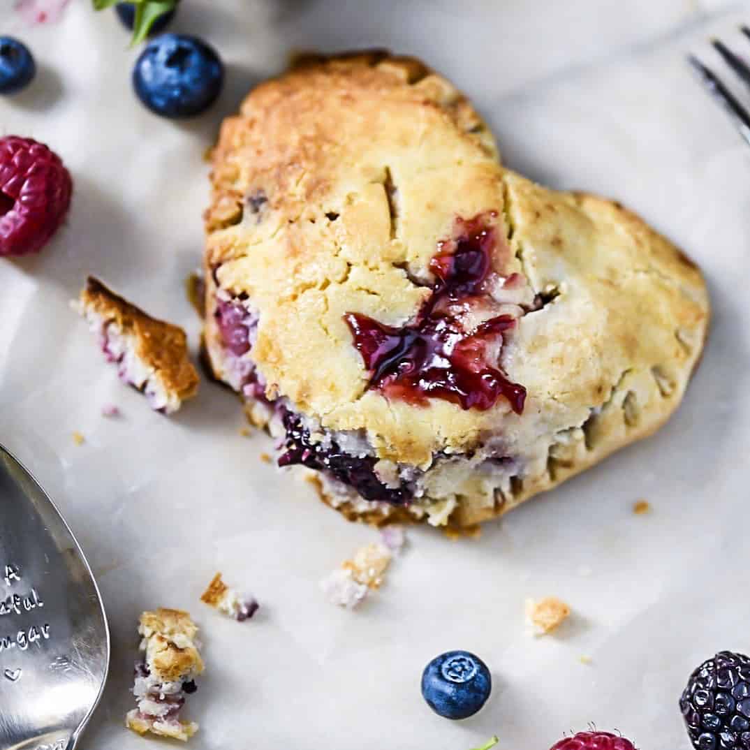 Low-Carb + SCD Hand Pies with blueberries, gluten-free