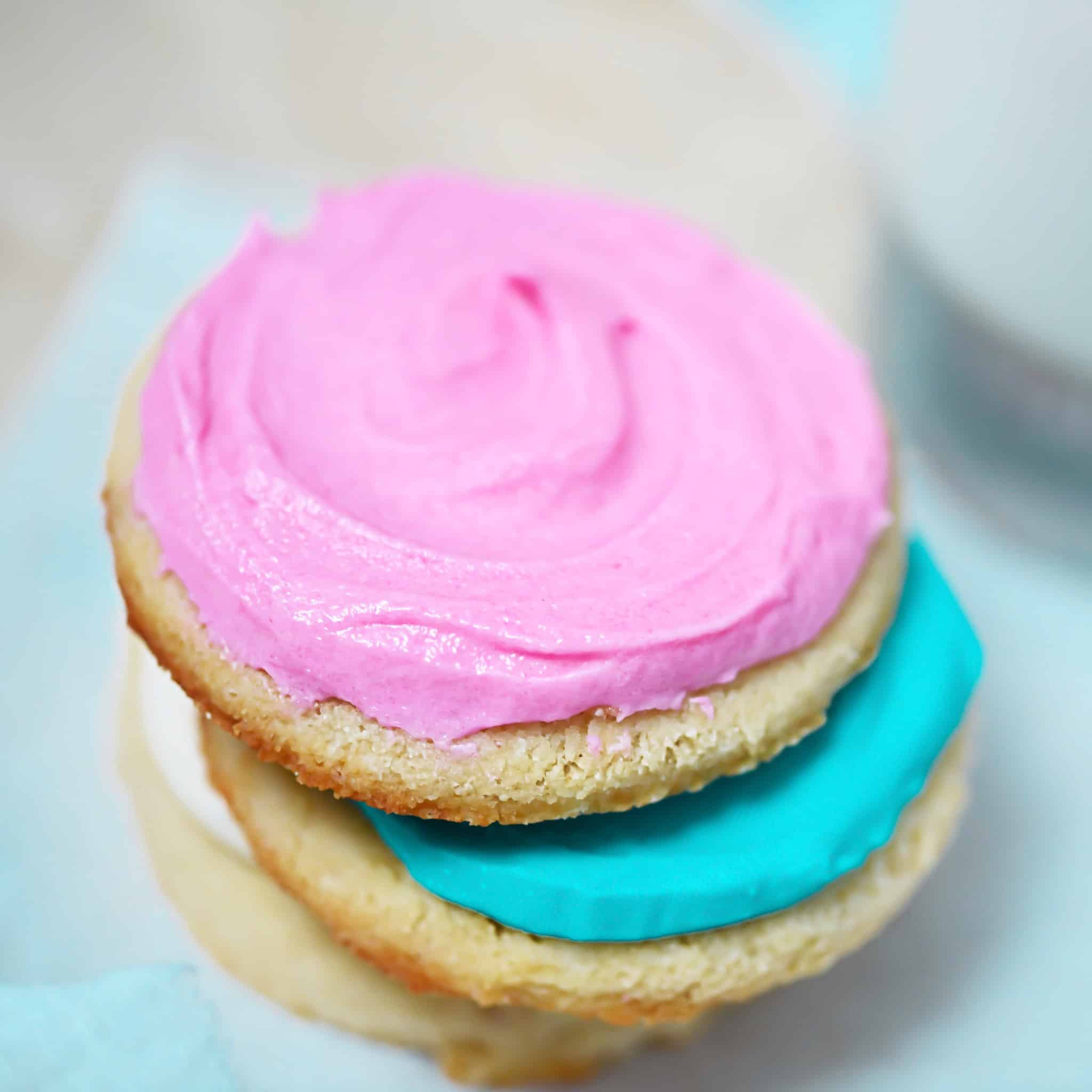 Pink Keto Sugar Cookies