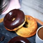 Keto donuts with chocolate glaze