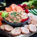 Smoked Trout Appetizer Cheese crackers
