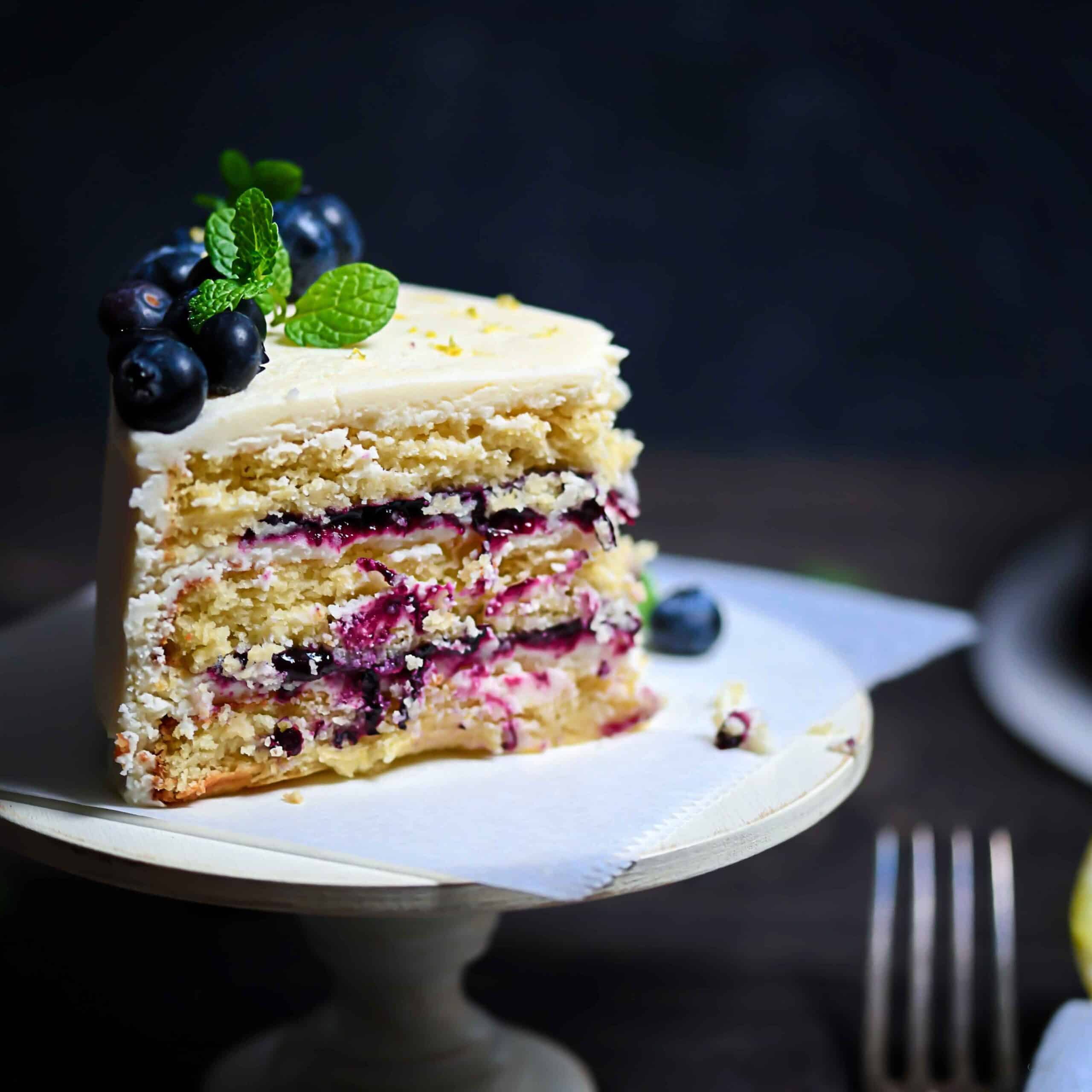 Strawberry and Blueberry Layer Cake  Julie Marie Eats
