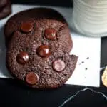 Healthy Chocolate Cookies With Milk